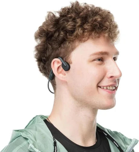 Vista 2 de Aftershokz OpenMove Auriculares inalámbricos de conducción ósea gris pizarra