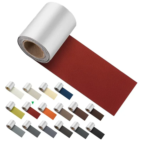 Vista 11 de ILOFRI Cinta de Parche de Reparación de Cuero Autoadhesiva de 3x60 pulgadas, Kit de Reparación de Vinilo y Cuero para Sofás, Muebles, Asiento