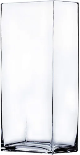 Vista 15 de WGV - Jarrón rectangular de bloque de 6 pulgadas, ancho de 4 pulgadas, altura de 6 pulgadas, recipiente de vidrio transparente para ramo de flores