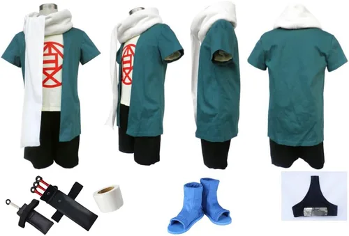 Vista 4 de Disfraz de anime Akimichi Choji Cosplay edición juvenil traje de fiesta