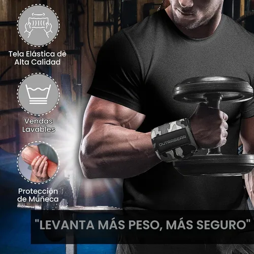 Vista 7 de 18" OG-Grade Wrist Wraps for Weightlifting – Heavy Duty Wrist Support with Thumb Loop & Lockdown Strap – Wrist Straps for Powerlifting, Bench Press