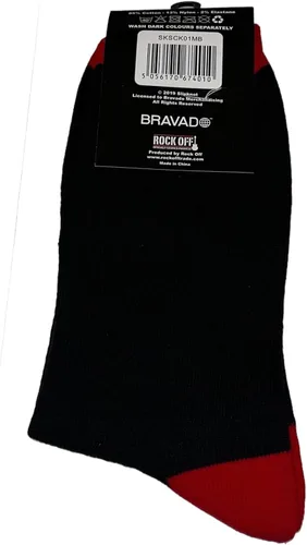 Vista 2 de Calcetines oficiales Slipknot negrorojo Negro