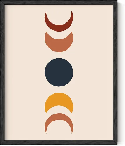 Vista 18 de HAUS AND HUES Arte de pared moderno de mediados de siglo, póster bohemio de sol, impresión moderna de mediados de siglo, cuadros boho para pared