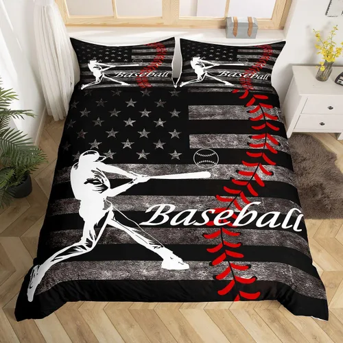 Vista 19 de American Flag Bedding Set Twin for Boys Teens Men Retro Army Green Camo Usa Flag Comforter Cover Military Camouflage Soldier Duvet Cover for Kids