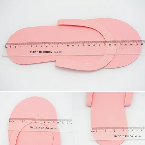 Vista 7 de Khakho Pantuflas desechables de pedicura desechables para pedicura, zapatos de pedicura para mujeres, pantuflas de espuma para pies, spa, salón
