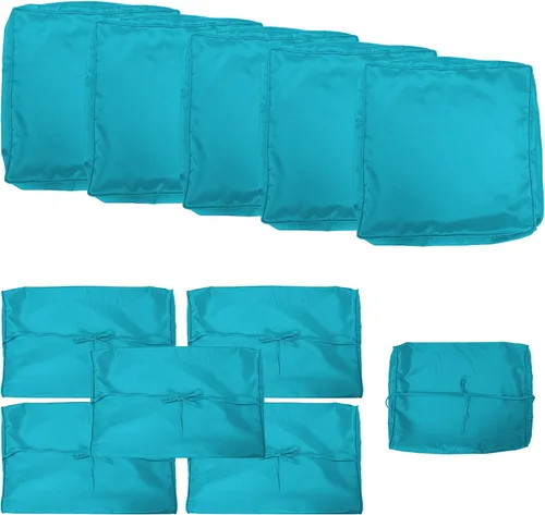 Vista 7 de Gotland Fundas de repuesto para cojines de patio, fundas de cojín para exteriores, funda impermeable para asiento de silla para sofá, muebles Rojo