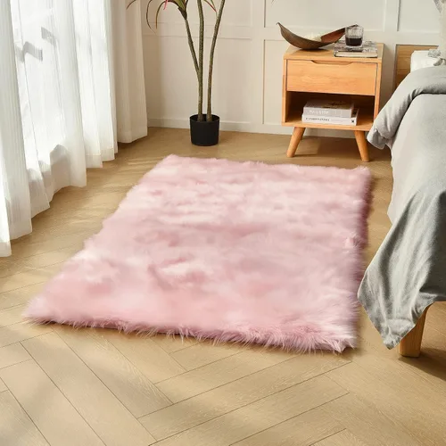 Vista 17 de duduta - Alfombra de pelo sintético de lana de oveja beige 2x3 pies, suave y esponjosa, funda para silla de pelo mullido, alfombra pequeña