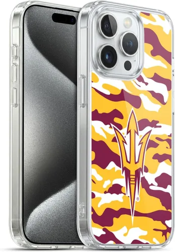 Vista 82 de Head Case Designs Funda de gel ASU Camou con licencia oficial de la Universidad Estatal de Arizona [protección de grado militar] compatible