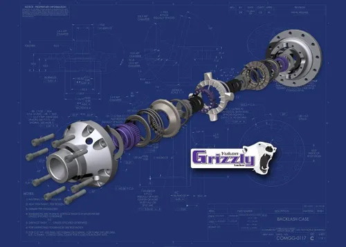 Vista 2 de Yukon YGLD44-4-30 Grizzly bloqueador para D44 30-Spline