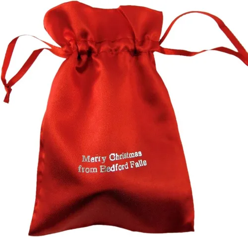 Vista 4 de Adorno de Navidad de La Vida es Maravillosa, Campana en Cinta, Caja de Regalo de Recuerdo de Película, Recuerdo de Acero Metálico, Adorno Colgante
