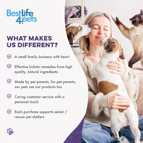 Vista 8 de Pet Relax - Alivio de la ansiedad calmante para perros, relajantes de larga duración para aliviar el estrés, solución natural para la ansiedad por