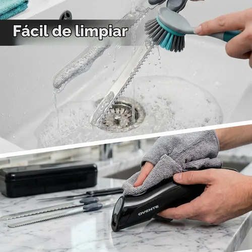 Vista 7 de OVENTE Cuchillo eléctrico con 2 cuchillas dentadas de acero inoxidable EK0813B