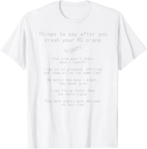 Vista 63 de Cosas que decir cuando te estrellas con tu camiseta RC Plane hobby
