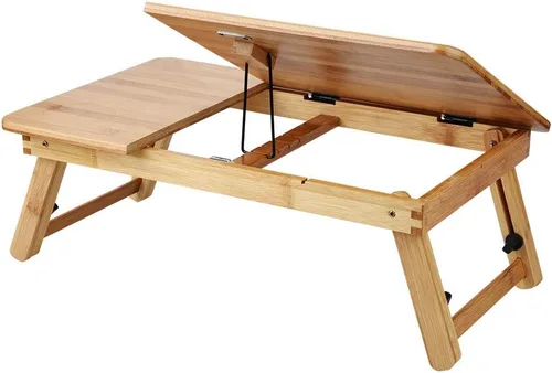Vista 7 de Laptop Table Bamboo Wooden Laptop Sofa Couch Office Stand Stand for Desks and Beds (50 * 30 Without Drawer)