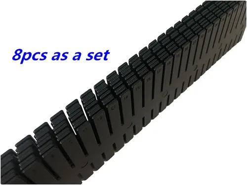 Vista 5 de Organizador de cajones de plástico para bricolaje, 8 unidades, divisores de cajones ajustables para el hogar, calcetines, ropa interior, suministros