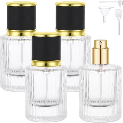 Vista 26 de Segbeauty Botellas de perfume de vidrio de 1 oz vacías, 2 piezas, botellas de perfume de viaje rellenables, botella de viaje de colonia de 1.0 fl