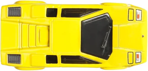 Vista 6 de Lamborghini Countach LP 5000 QV Yellow Spettacolare Series Modelo de coche fundido a troquel por Hot Wheels