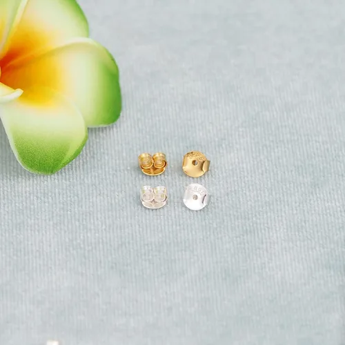 Vista 8 de 20 unidades/10 pares de aretes chapados en oro de 18 quilates para tachuelas, de plata de ley 925, no se decolora, seguro, hipoalergénico seguro