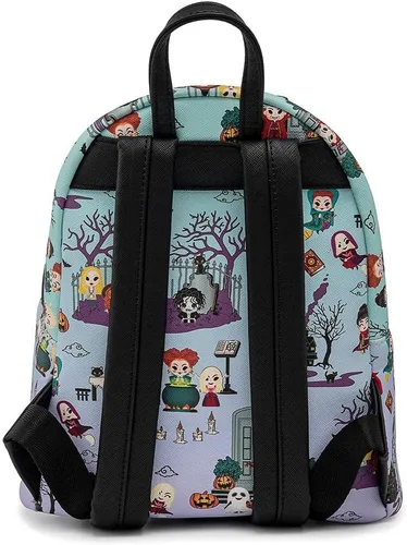 Vista 4 de Loungefly Disney Hocus Pocus Scene - Bolso de hombro con doble correa para mujer