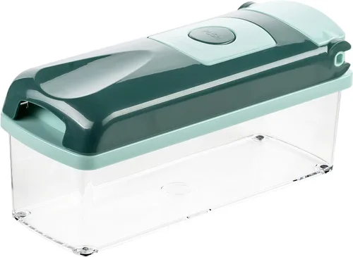 Vista 2 de Genius Nicer Dicer Plus 18 piezas, verde esmeralda, 10.2 x 3.5 x 5.1 in