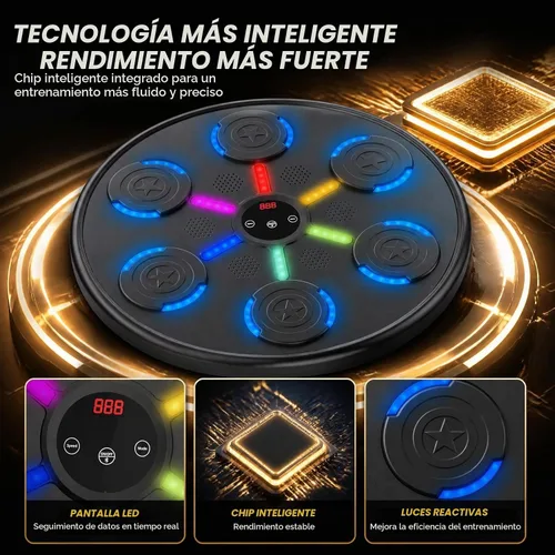 Vista 3 de 2026 New Music Boxing Machine for Adults & Kids,Wall Mounted Punching Bag