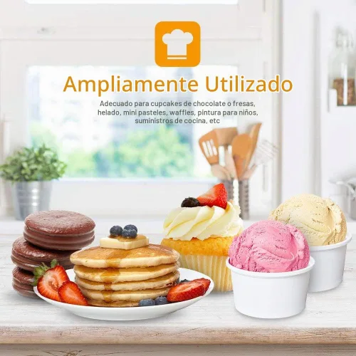 Vista 6 de moveland Jeringas de plástico para cupcakes de 0.1 fl oz, 50 inyectores de líquidos desechables, cuentagotas de transferencia para fresas, cupcakes