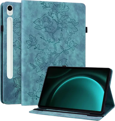 Vista 24 de Funda para Samsung Galaxy Tab S5e 10.5 2019 Modelo SM-T720/T725/T727, funda delgada de piel sintética con soporte multiángulo y soporte