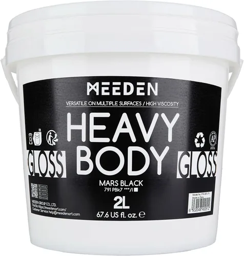 Vista 30 de MEEDEN Juego de pintura acrílica: 1L/33.8 oz x 12 colores pinturas acrílicas grandes a granel - Pinturas artísticas brillantes de cuerpo pesado