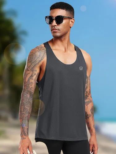Vista 56 de NELEUS Camiseta sin mangas para hombre para entrenamiento, correr, gimnasio, atlética