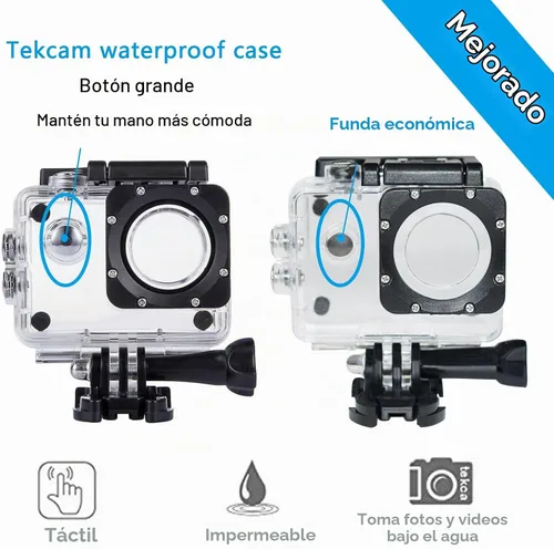 Vista 3 de Funda impermeable para cámara compatible con AKASO EK7000 Action Cam