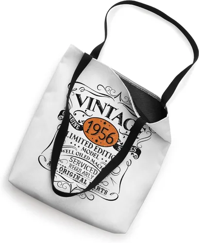 Vista 2 de Vintage 1956 65 regalo de cumpleaños hombres mujeres diseño original bolsa de mano