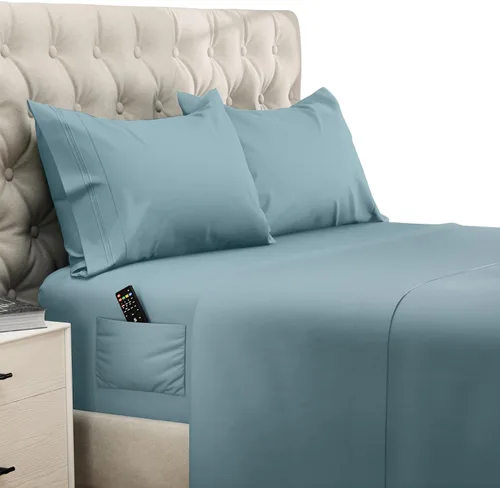 Vista 35 de DREAMCARE - Juego de sábanas de tamaño individual XL, 3 piezas, refrescantes, extralargas, suaves y duraderas de 100% poliéster de microfibra