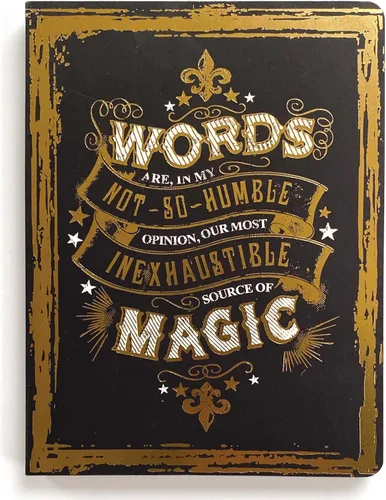 Vista 6 de Paper House Productions Harry Potter - Diario de 8" con acento de papel de aluminio y cubierta suave, con marcador de página de cinta de raso