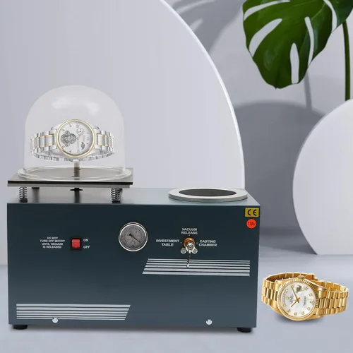 Vista 8 de TFCFL Soldador por puntos de joyería, Mini máquina de fundición de inversión al vacío,2L Joyería Perdida Cera Fundida Combinación de Fundición