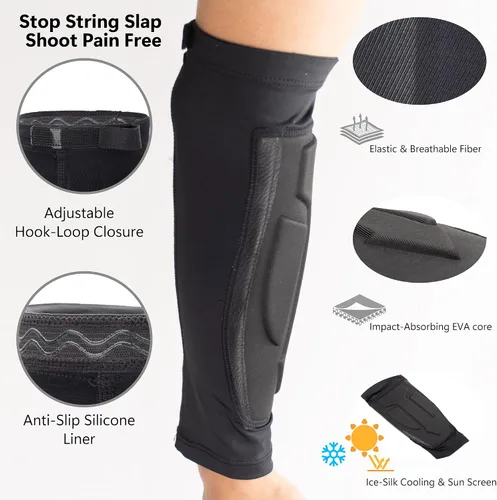 Vista 10 de Protector de brazo de tiro con arco, manga de enfriamiento para brazo con cobertura completa, diseño de antebrazo para mano derecha izquierda