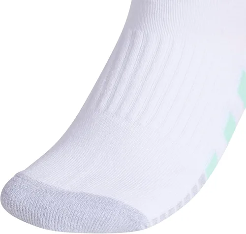 Vista 4 de adidas Calcetines acolchados de corte bajo para mujer con compresión de arco (3 pares)