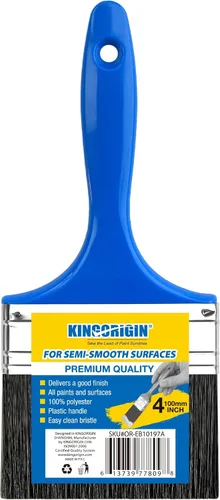 Vista 13 de King Origin - Brocha de pintura de 3 pulgadas, 1 paquete, pincel ancho para pintar paredes y superficies grandes, muebles, manualidades, pincel