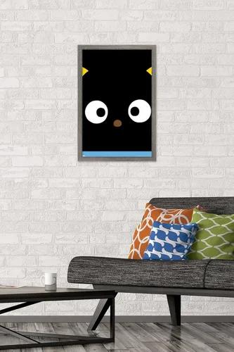Vista 2 de Trends International Hello Kitty and Friends: 21 Over The Top - Póster de pared Chococat, 22.4 pulgadas de largo x 14.7 W, versión enmarcada