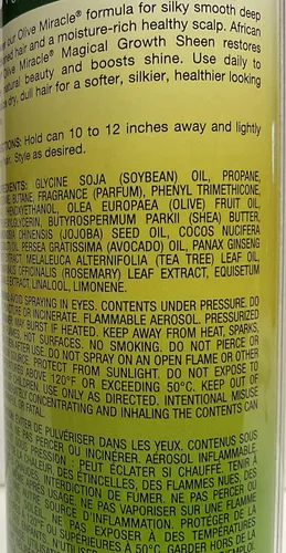 Vista 5 de African Pride Olive Miracle Growth - Spray de brillo para crecimiento, 8 onzas