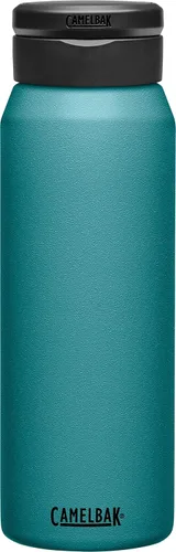 Vista 20 de CamelBak Fit Cap - Botella de agua aislada de acero inoxidable con asa de anidación, diseño a prueba de fugas para fitness y viajes Negro