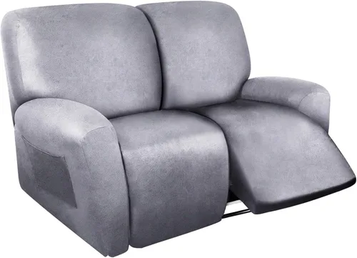 Vista 12 de ANARACHON Fundas para Sillas Reclinables Tipo Cuero, 4 Piezas Funda para Sillón Reclinable Lazy Boy, Protector de Muebles - Funda Suave Lavable