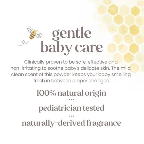 Vista 6 de Burt's Bees - Polvo para bebé 100 % natural sin talco, 7.5 onzas