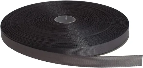 Vista 22 de Cinta de grogrén sólido de 100 yardas cada rollo, 100% poliéster (1/4", beige)