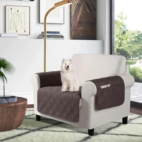 Vista 48 de TAOCOCO Fundas impermeables para silla para mascotas y perros con respaldo antideslizante, fundas para asiento de silla con bolsillo lateral