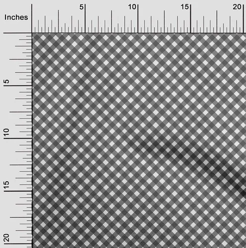 Vista 2 de oneOone Tela de algodón flexible de tela negra a cuadros de tela de costura por yarda Impreso DIY Ropa Suministros de costura 40 pulgadas