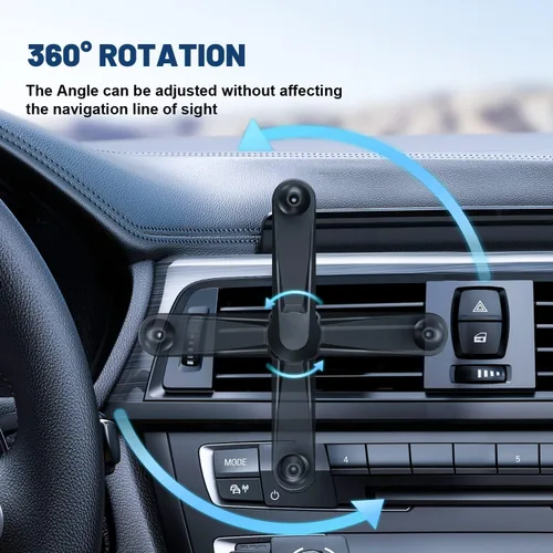 Vista 4 de Generic Soporte universal para teléfono de coche, manos libres para teléfonos de 4 a 6 pulgadas, color negro