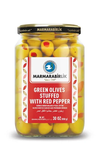 Vista 7 de Marmarabirlik Aceitunas verdes, aceitunas turcas en escabeche, verde cóctel, recogidas a mano, aperitivos saludables para ensaladas y mezze, fuente