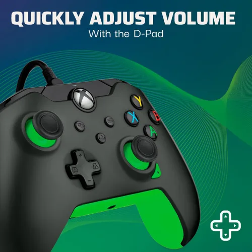 Vista 3 de PDP Wired Xbox Gaming Controller: Gamepad Licensed for Xbox Series X S, Xbox One, Windows PC, Audio Controls, 8ft Cable, 3.5mm jack, Mappable
