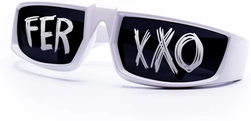 Vista 5 de Gafas Ferxxxo, Gafas del ferxxxo, Feliz cumpleaños ferxxxo, Ferxxxo Merch, Gafas de sol deportivas (blanco)