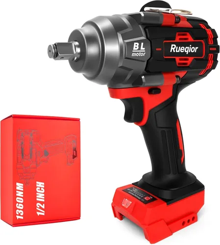 Vista 9 de Cordless Impact Wrench 1/2" Compatible with Makita 18V Battery, Impact Wrench 1000FT-LBS(1360N.m) High Torque Brushless Electric Impact Power Impact